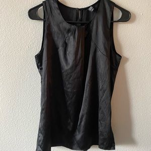 Saks Fifth Avenue Black Satin top